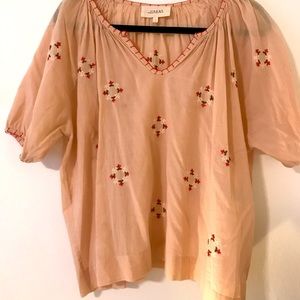 THE GREAT Embroidered Top Size 1
